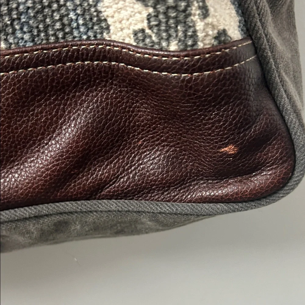 Brown and Grey Myra Tote Bag - Picture 4 of 10